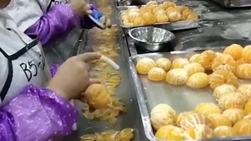 當(dāng)下食品廠的操作間,竟然都不戴口罩,看來這個食品廠開不長了